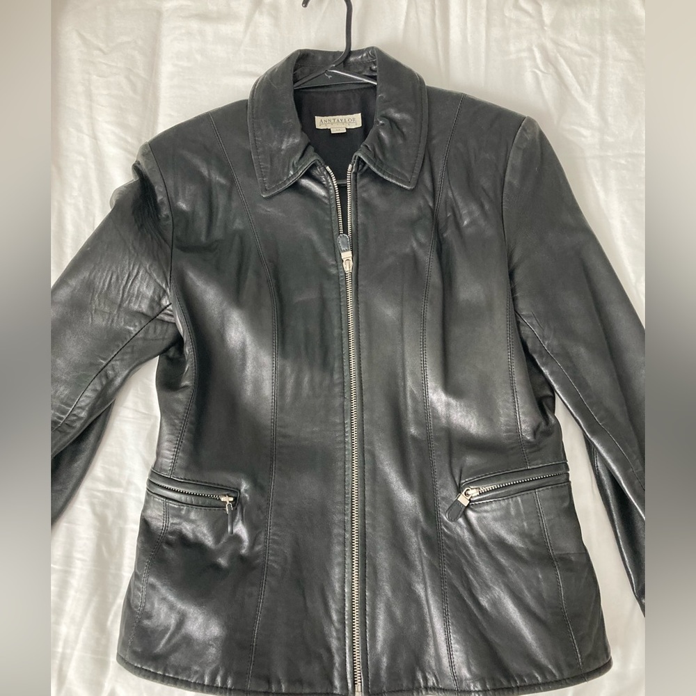 Soft leather Ann Taylor jacket